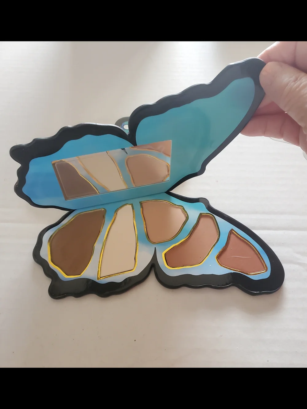 Blue Multi Butterfly Sentiment Shaped Highlighter, Cheek, Bronzer Palette $38.00